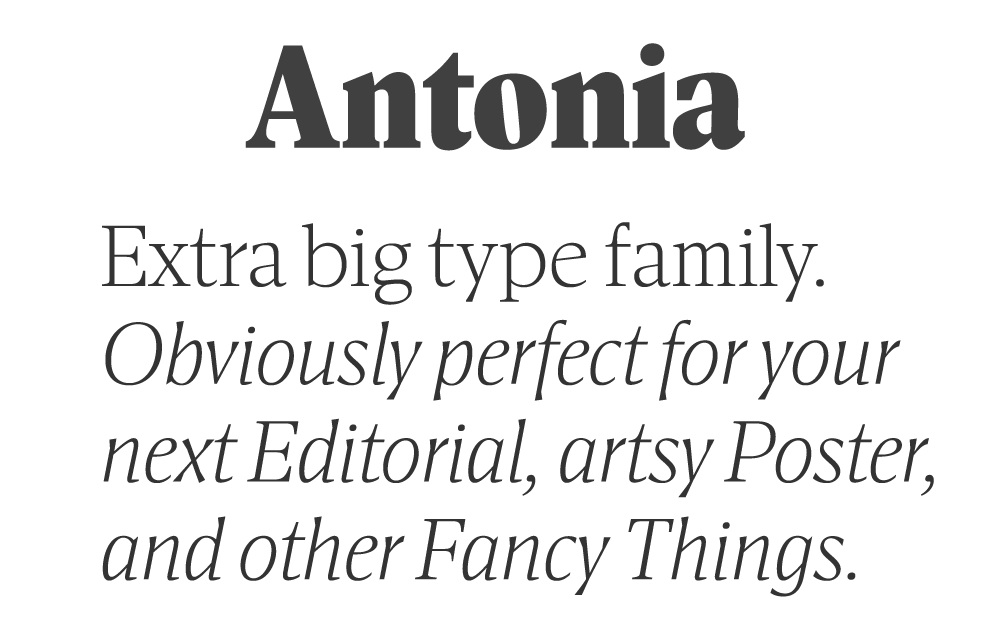 Example font Antonia #3